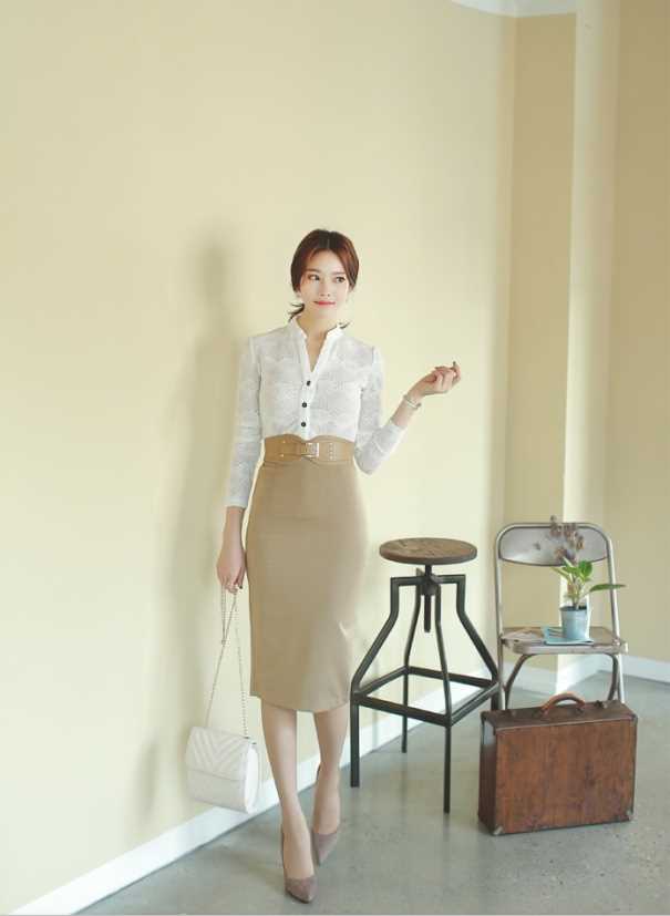 韩国美女气质清纯优雅名媛知性风格包臀图片