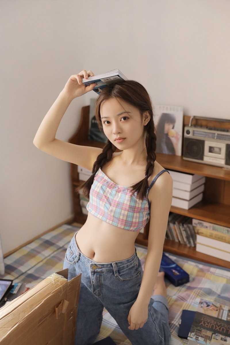 特别专辑麻花辫文学少女私房素颜清纯美女图片