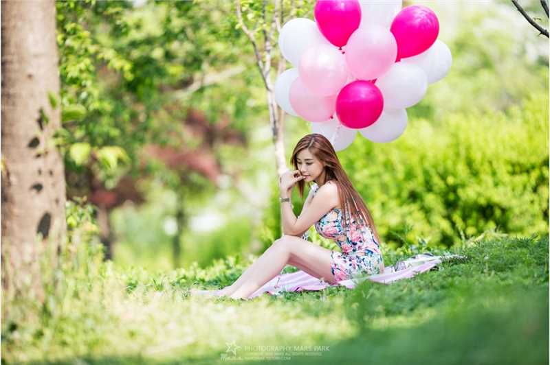 高清清纯美女金河律唯美街拍图集