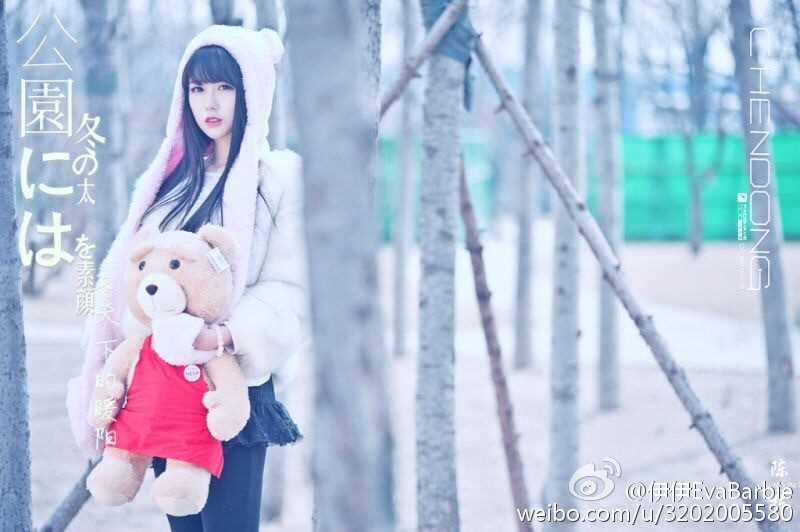 最全95后模特新星伊伊EvaBarbie清纯摄影壁纸