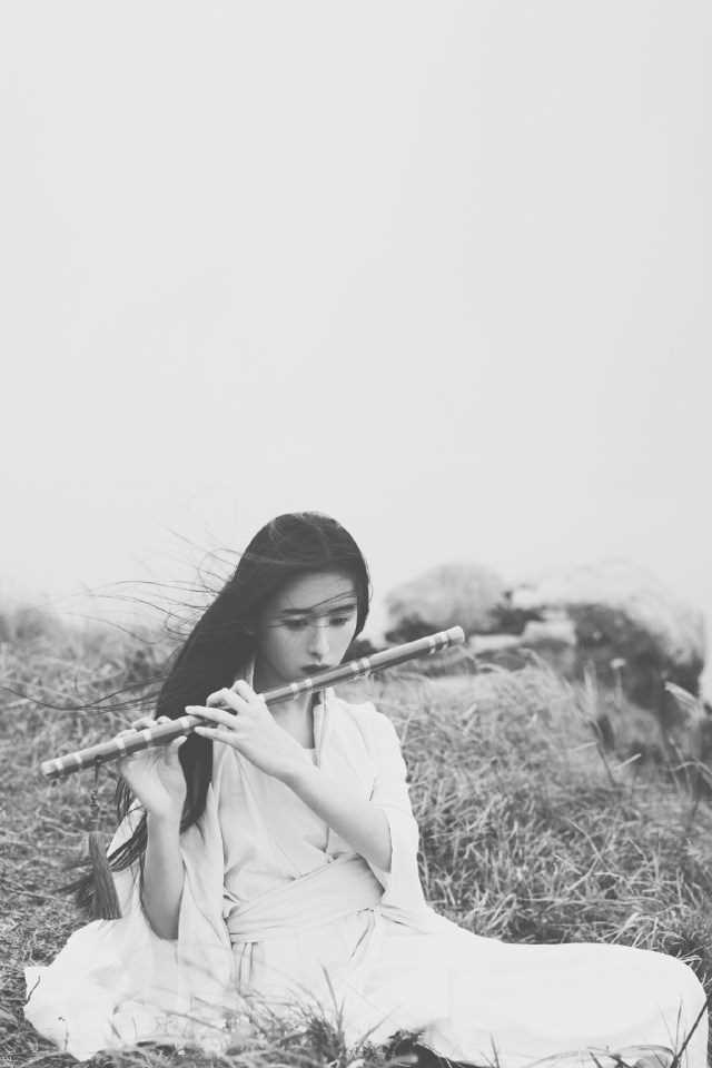 精选长发清纯气质女神古风白衣文艺图册