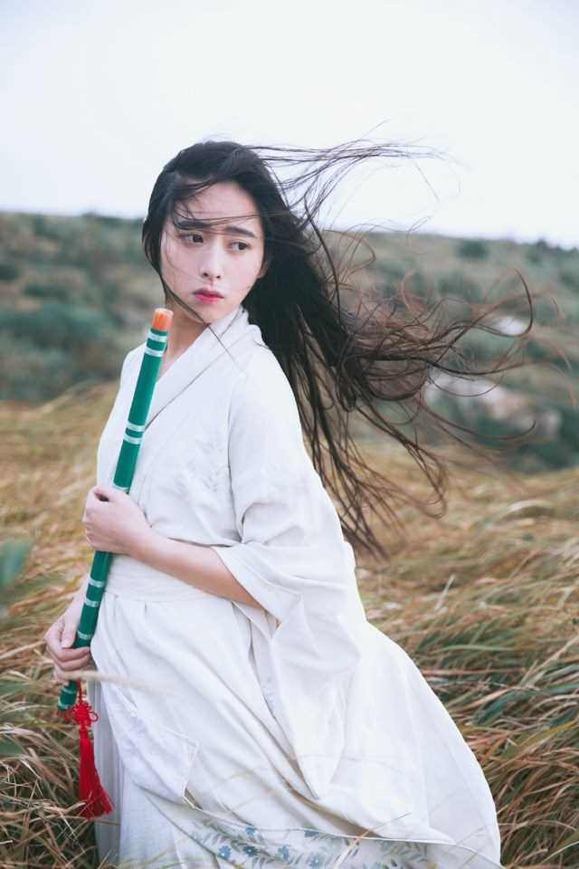 精选长发清纯气质女神古风白衣文艺图册