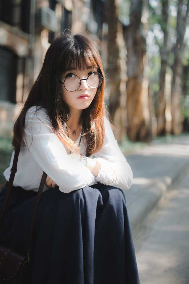 最新白衬衣清纯文艺学妹校园唯美壁纸