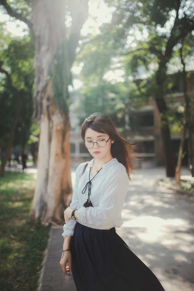 最新白衬衣清纯文艺学妹校园唯美壁纸