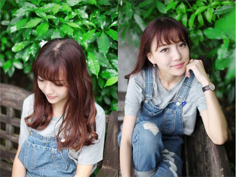 精选牛仔背带裤女孩户外清纯唯美图片图册