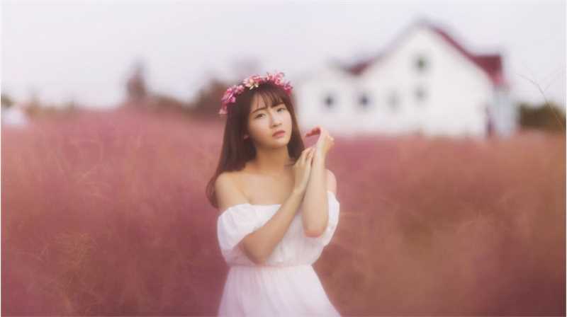 高清长发美女户外纯白清纯唯美图册