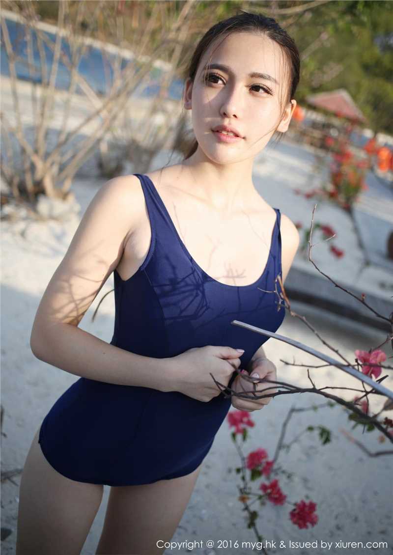 高清美媛馆清纯可爱美女熊吖BOBO户外泳装图片图集