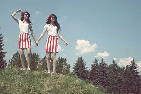 高清清纯美女姐妹花图片图集