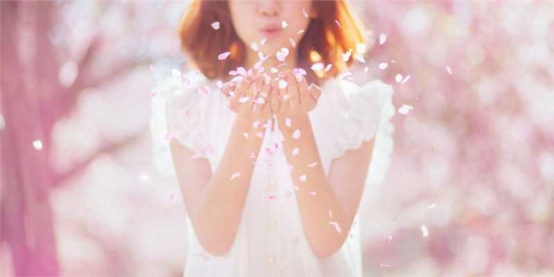 最全桃花树下的清纯女生貌美如花壁纸