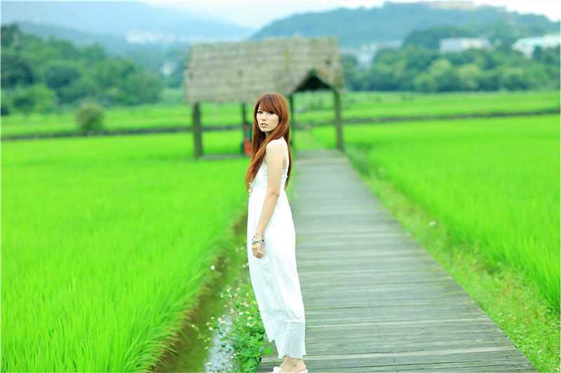 最新台湾清纯美女小静夏日唯美照壁纸