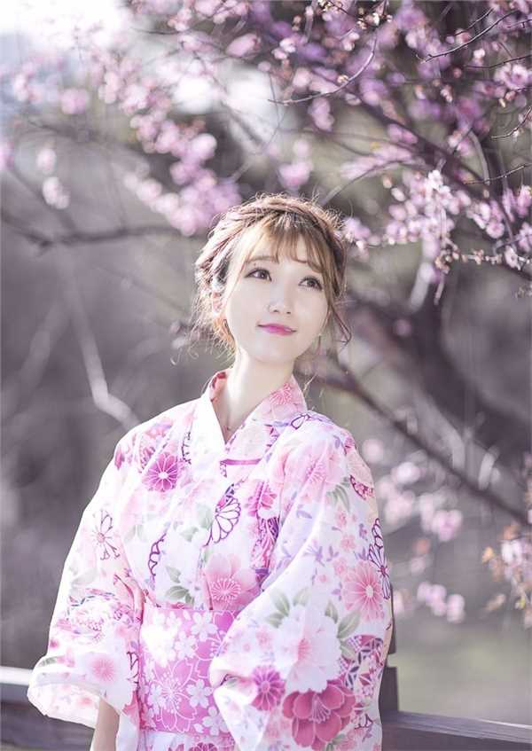 高清浪漫清纯美女樱花树下唯美图集