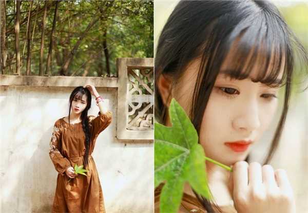 清纯校花户外红唇迷人