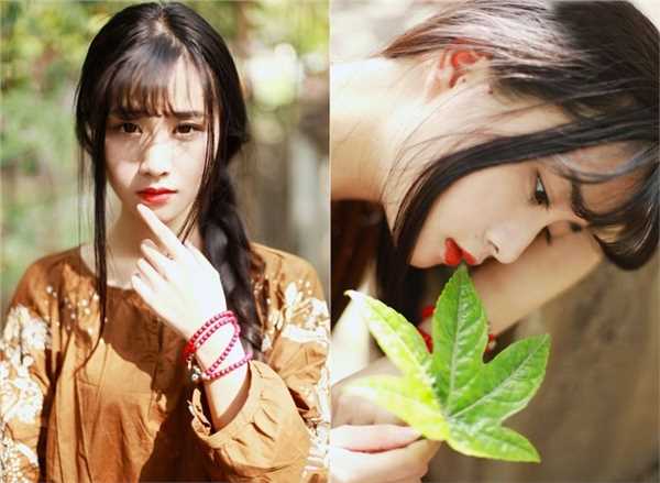 清纯校花户外红唇迷人