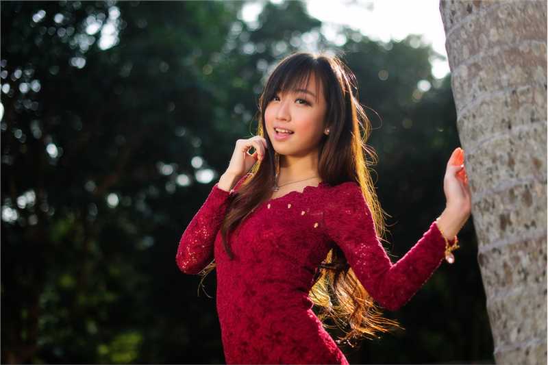 优质邻家女孩李倩熙户外清纯唯美写照图片