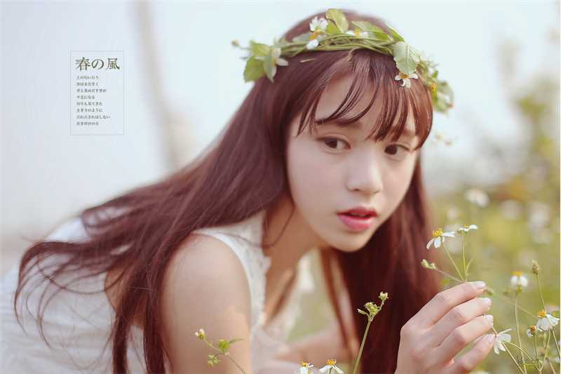 优质清纯美女白纱长裙户外相册