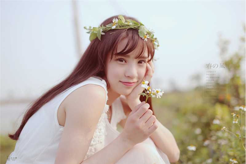 优质清纯美女白纱长裙户外相册