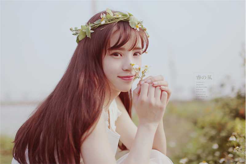 优质清纯美女白纱长裙户外相册