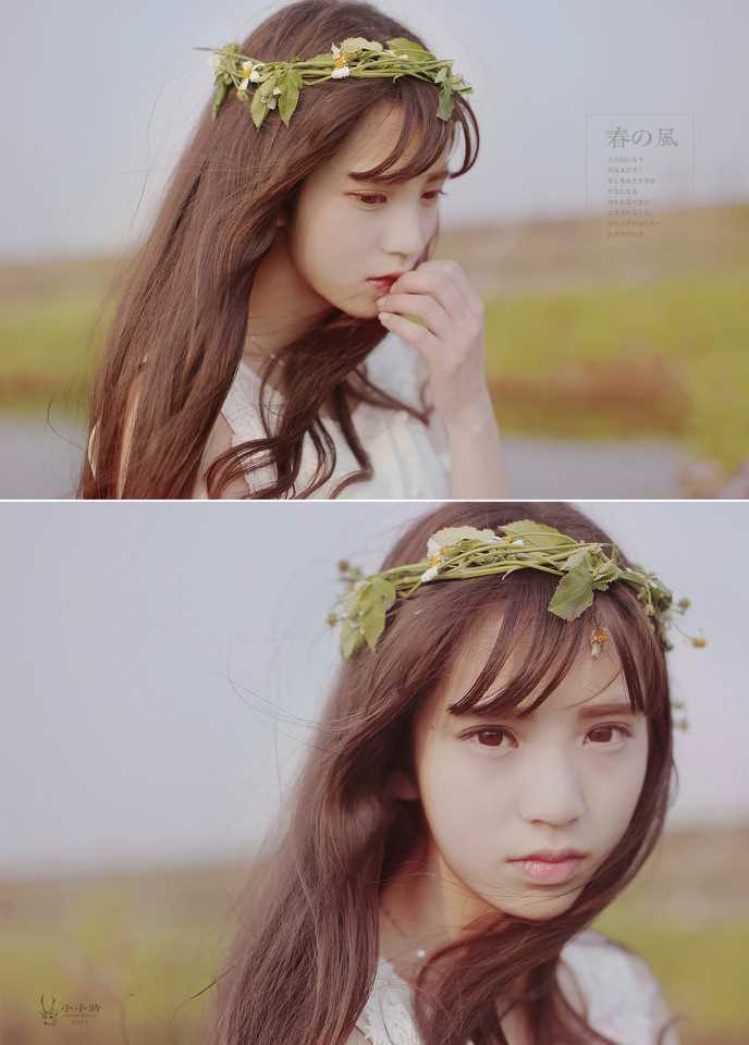 优质清纯美女白纱长裙户外相册