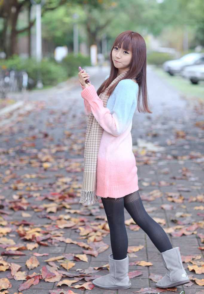 高清清纯女生希希冬日迷情图集