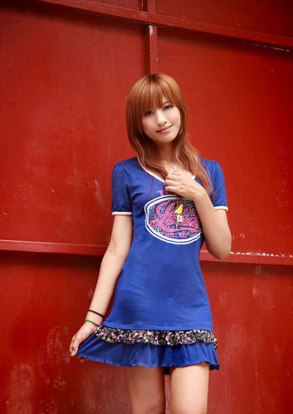 高清清纯美女阳光气质蓝裙图集