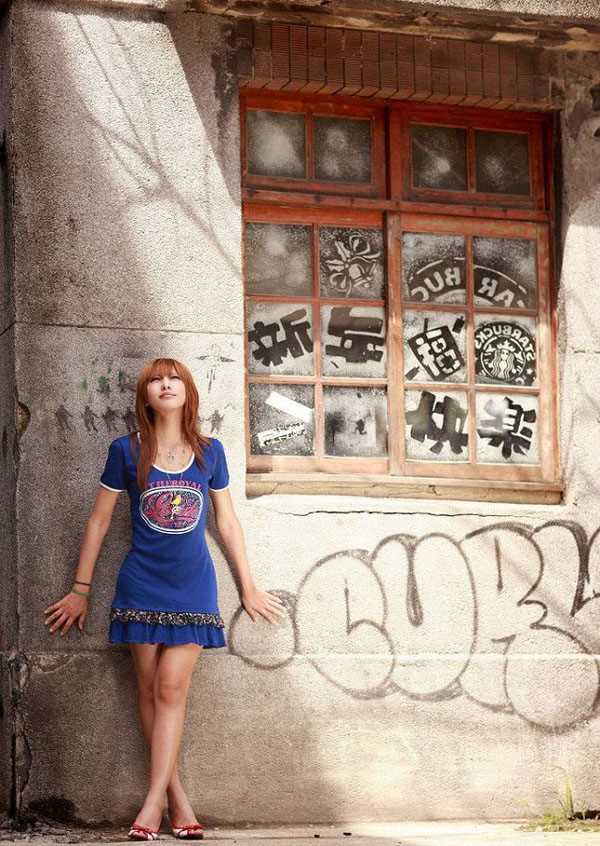 高清清纯美女阳光气质蓝裙图集