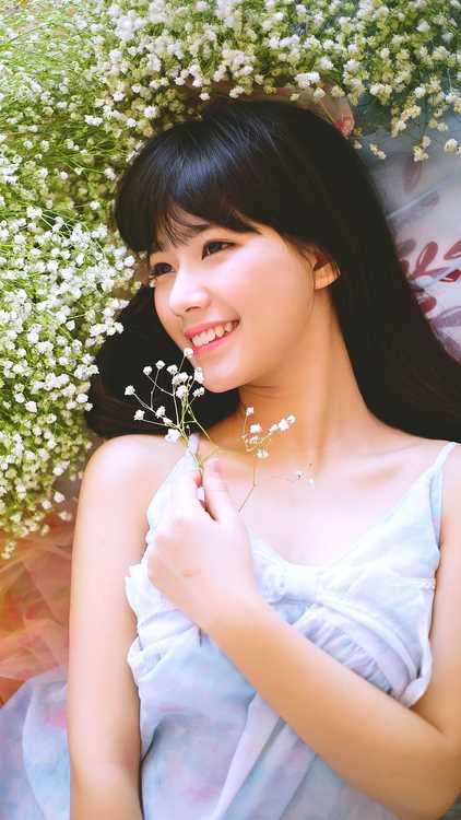 高清清纯美少女花间唯美图集