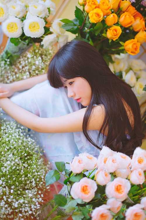 高清清纯美少女花间唯美图集