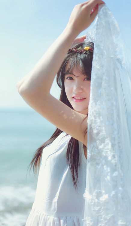 特别专辑清纯美女海边迷人照图片