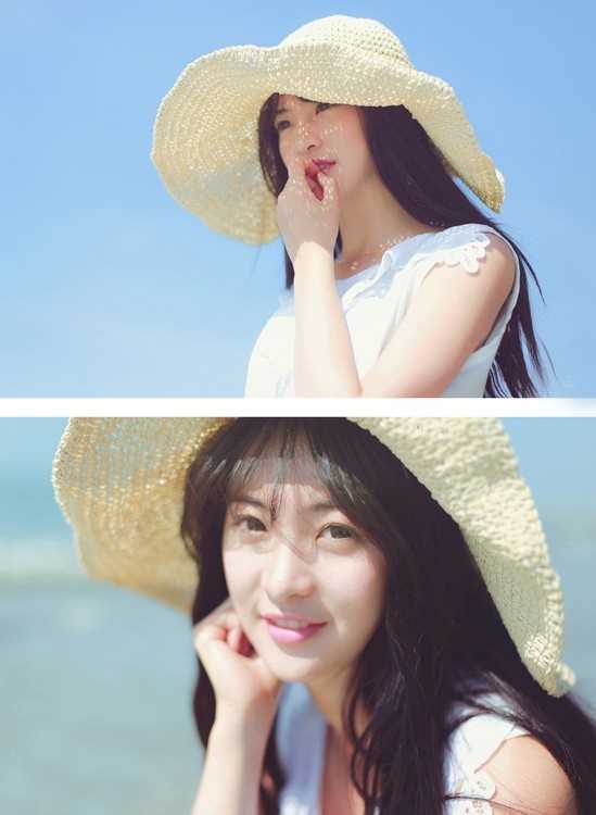 特别专辑清纯美女海边迷人照图片