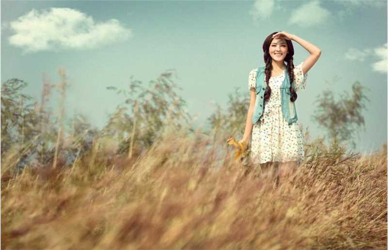 特别专辑初秋清纯美女户外迷人图片