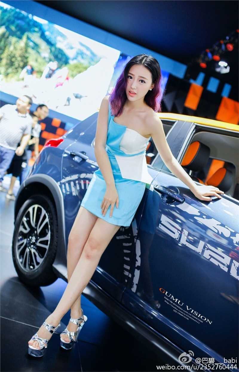 最新美女车模特刘文佳车展摄影图片壁纸 万佳查