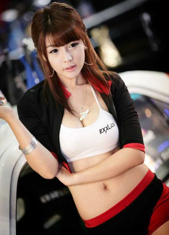 高清韩国嫩模黄美姬车展性感甜美图集