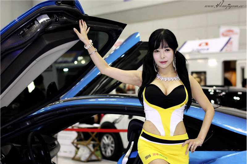 特别专辑韩国车模赵恩河车展性感露大胸图片图片