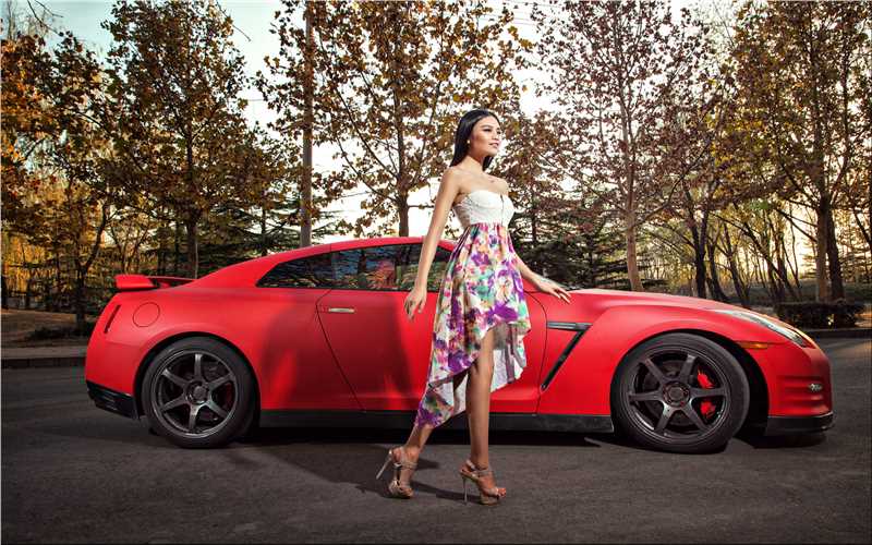 高清美女车模刘露高挑身材图片电脑壁纸图册