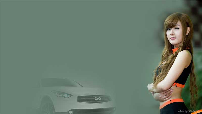 最全高清车模黄美姬桌面壁纸壁纸