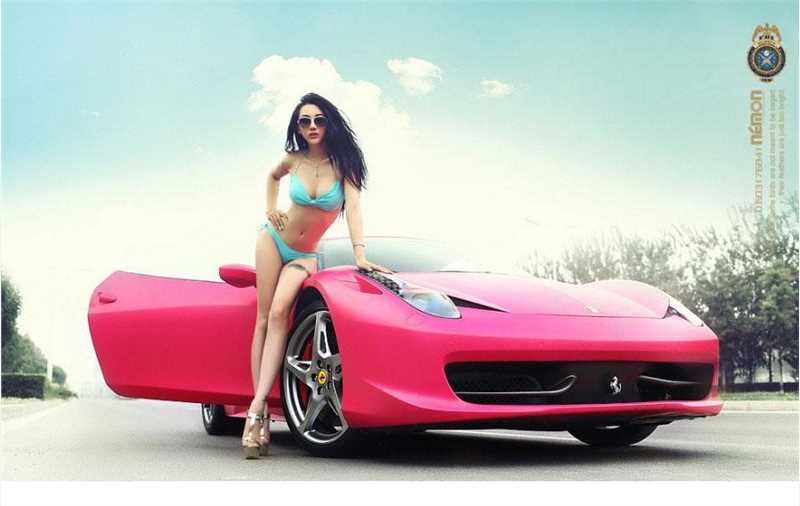 精选超酷车模彩好看惑比基尼图册