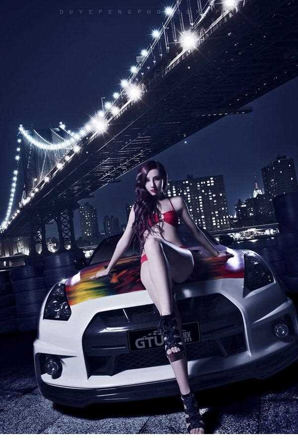 最全妖娆车模红色比基尼诱惑壁纸