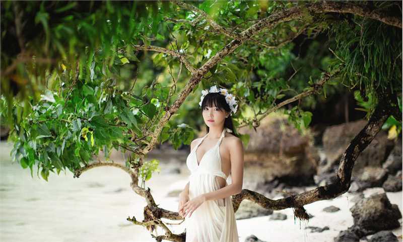 韩国车模韩佳恩户外高清集