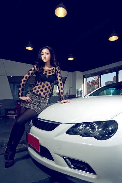 高清性感黑丝美女车模私房高清图集