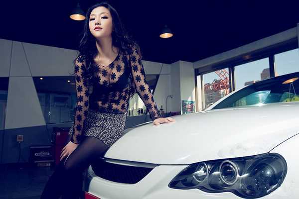 高清性感黑丝美女车模私房高清图集