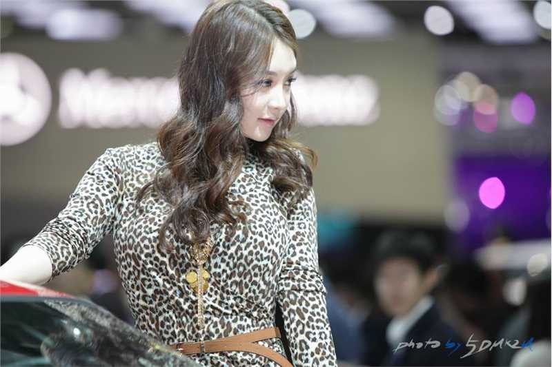 高清韩国车模林智慧车展迷人图集