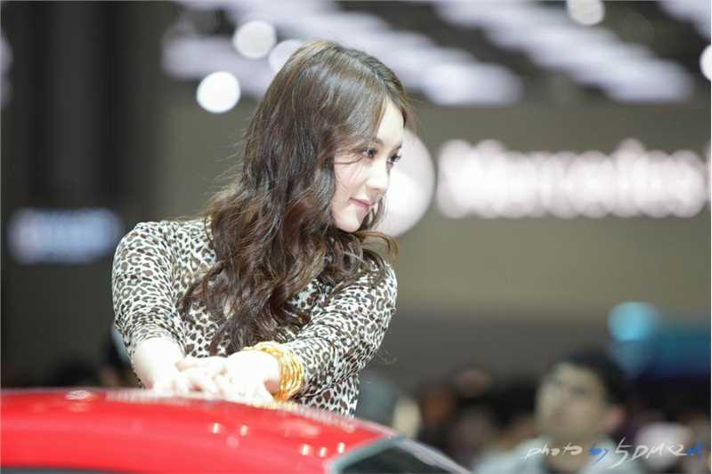 高清韩国车模林智慧车展迷人图集