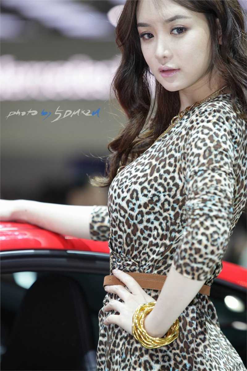 高清韩国车模林智慧车展迷人图集