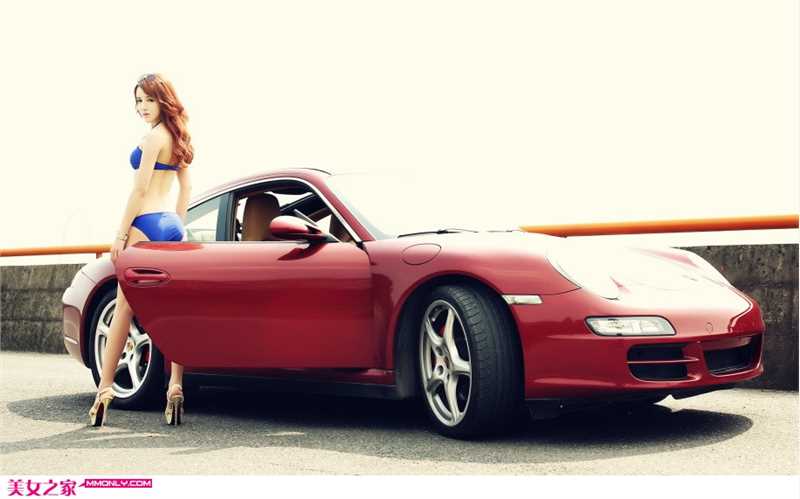 特别专辑车模刘雯雯蓝色比基尼性感图片