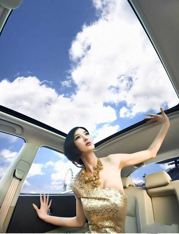 高清车模李颖芝性感长腿图集