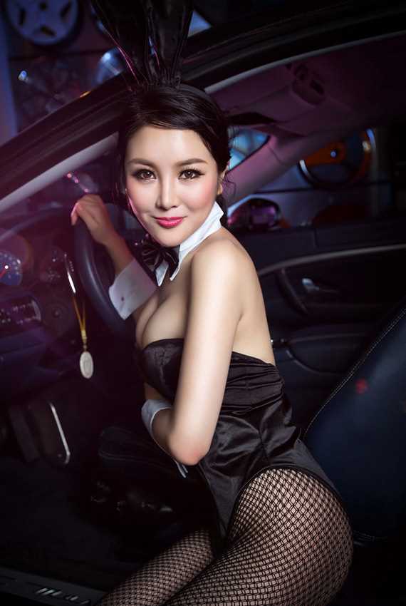 极品车模陈子涵惑