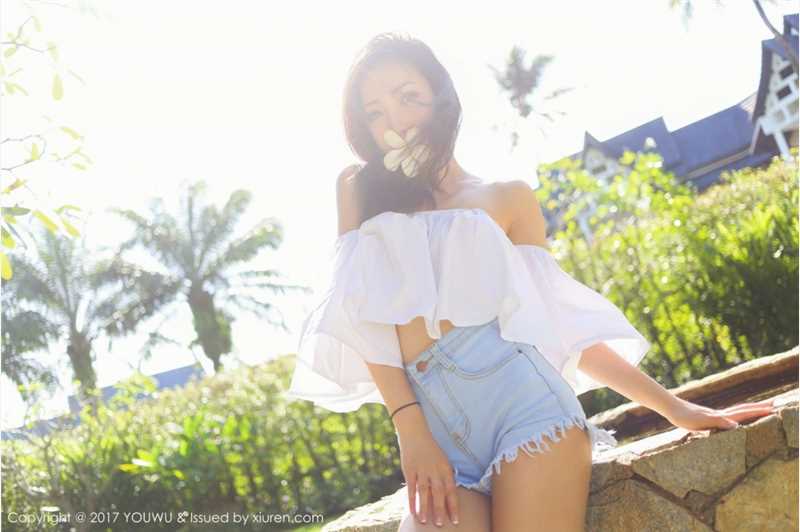 美女模特Ann尤美旅拍甜美迷人