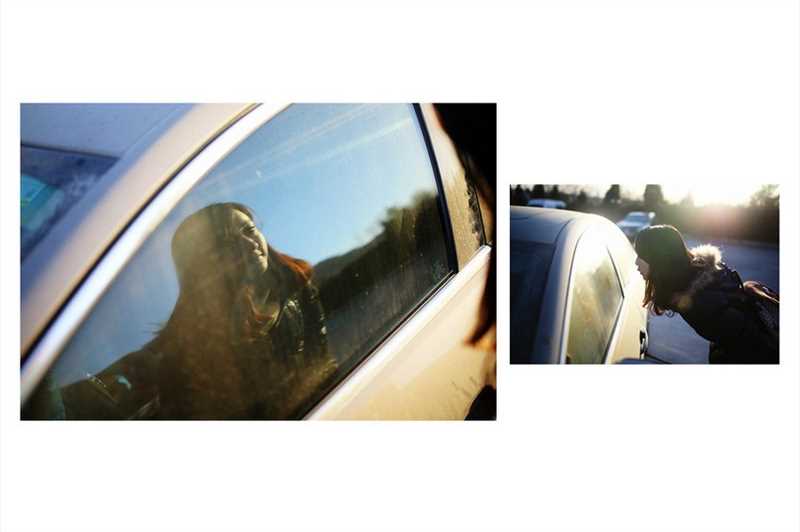 高清温柔长发美少女笑容甜美户外图集