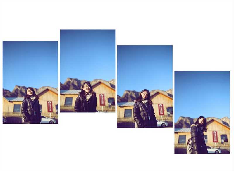 高清温柔长发美少女笑容甜美户外图集