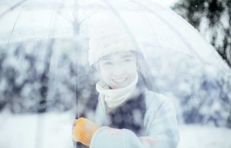 精选甜美小清新美女雪中可爱迷人图册